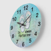 常にフリップフロップのタイムクロック ラージ壁時計 (傾斜)