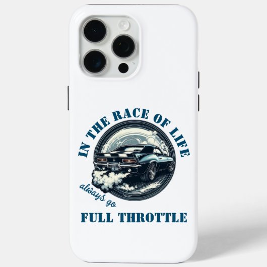 常にフルスロットルで走り続ける車好き Case-Mate iPhoneケース (裏面)