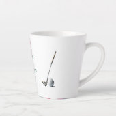 常にボールゴフおもしろいルパーソナライズされた カフェラテマグ (右)