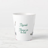 常にボールゴフおもしろいルパーソナライズされた カフェラテマグ (正面)