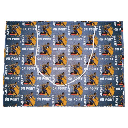 常にポイントバスケットボール ラージペーパーバッグ (正面)