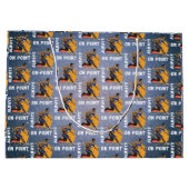 常にポイントバスケットボール ラージペーパーバッグ (裏面)