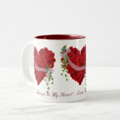 常にマイハート ツートーンマグカップ (正面左)