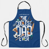 常にモダンパパクールをパーソナライズ エプロン (正面)