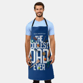 常にモダンパパクールをパーソナライズ エプロン (着用した状態)