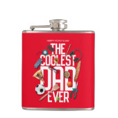 常にモダンパパクールをパーソナライズ フラスク (正面)