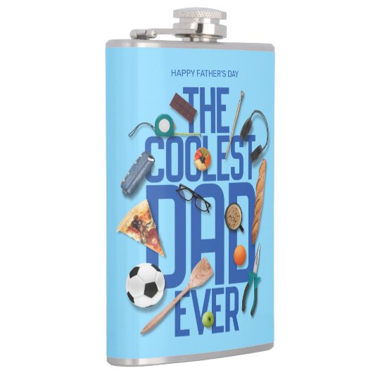 常にモダンパパクールをパーソナライズ フラスク (右)