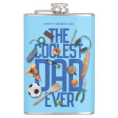 常にモダンパパクールをパーソナライズ フラスク (正面)