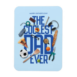 常にモダンパパクールをパーソナライズ マグネット