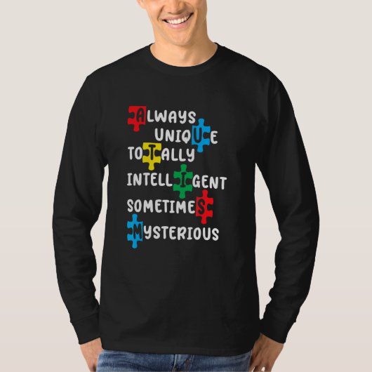 常にユニークで完全にインテリジェントな時々謎めいた Tシャツ (正面)