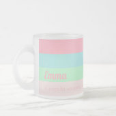 常にユニークな存在感動的やる気を起こさせる フロストグラスマグカップ (左)