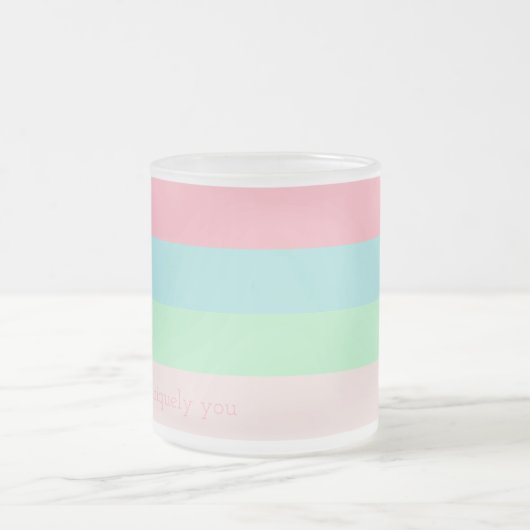 常にユニークな存在感動的やる気を起こさせる フロストグラスマグカップ (中央)