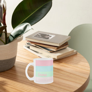 常にユニークな存在感動的やる気を起こさせる フロストグラスマグカップ