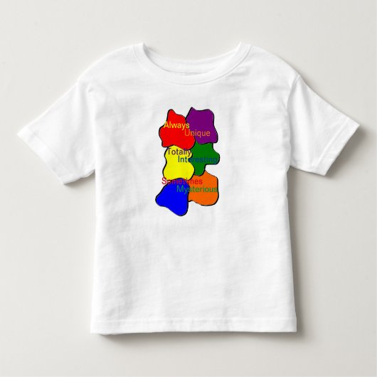 常にユニーク幼児の自閉症Tシャツ トドラーTシャツ (正面)