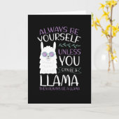 常にラマである カード (黄色い花)