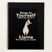 常にラマ動物愛好家 プランナー手帳 (正面)