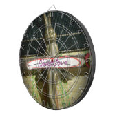 常にラヴ感動的ラビットアートプリントデザイン ダーツボード (正面右)