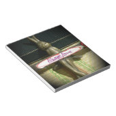 常にラヴ感動的ラビットアートプリントデザイン ノートパッド (アングル)