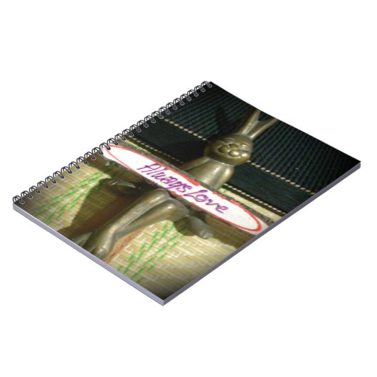 常にラヴ感動的ラビットアートプリントデザイン ノートブック (左側)