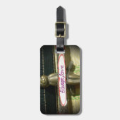 常にラヴ感動的ラビットアートプリントデザイン ラゲッジタグ (正面縦)