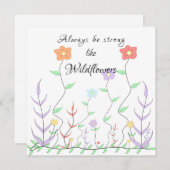 常にワイルドフラワーモチベーションのカードのように強い シーズンカード (正面/裏面)