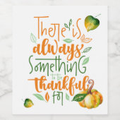 常にワインラベルに感謝すること ワインラベル (シングルラベル)