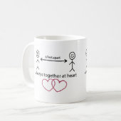 常に一緒にハートマグカップ コーヒーマグカップ (正面左)