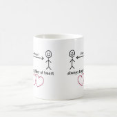 常に一緒にハートマグカップ コーヒーマグカップ (中央)
