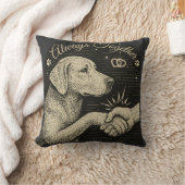 常に一緒に» ヴィンテージ犬の友情 クッション (ブランケット)