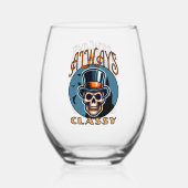 常に上品 ステムなしワイングラス (裏面)