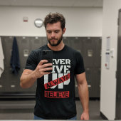 常に与え体操のモチ信じベーション引用文 Tシャツ