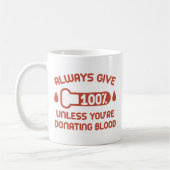 常に与え100% コーヒーマグカップ (左)