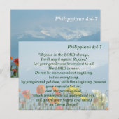 常に主と共に喜べ。繰り返すが、喜べ。すべての人に、あなたの優しさが分かるようにしなさい。主は近い。ど ポストカード (正面/裏面)
