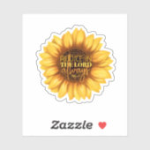 常に主に喜ぶ – ひまわり シール (シート)