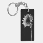 「常に人生の明るい側面を見る」ひまわり花 キーホルダー (正面左)