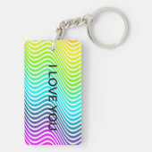 常に人生の明るい側面を見る キーホルダー (裏面)