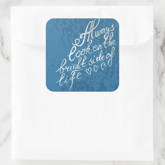 常に人生の明るい側面を見る スクエアシール (バッグ)