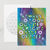 常に人生の明るい面を見る ポストカード (正面/裏面)