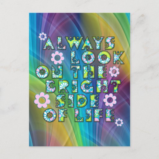 常に人生の明るい面を見る ポストカード (正面)
