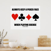 常に保トランプのポーカーの顔は遊の橋 ポスター (キッチン)