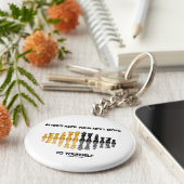 常に保自分のチェスユーモアに次の動き キーホルダー (側面)