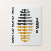 常に保自分のチェスユーモアに次の動き ジグソーパズル (縦)