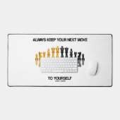常に保自分のチェスユーモアに次の動き デスクマット (キーボード&マウス)