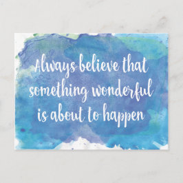 常に信じ素晴らしいこと ポストカード