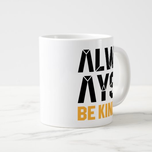 常に優しい ジャンボコーヒーマグカップ (正面右)