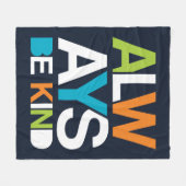 常に優しい フリースブランケット (正面(横))