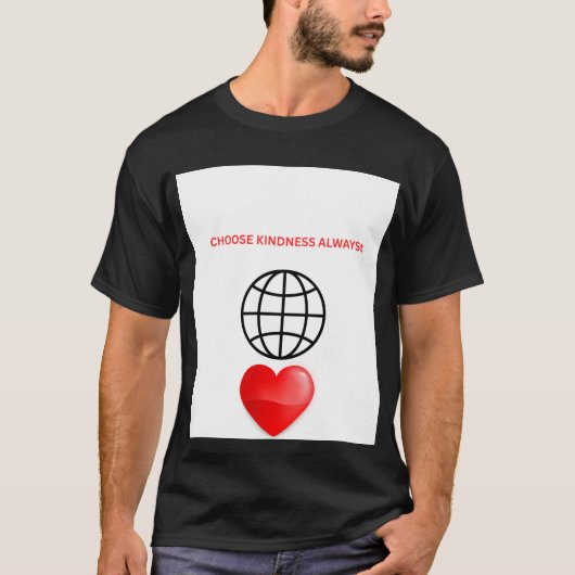 常に優しさを選択 メンズTシャツ Tシャツ (正面)