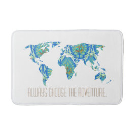 常に冒険を選択 |世界ビクトリアン地図 バスマット