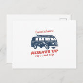 常に出張旅行に出かける ポストカード (正面/裏面)