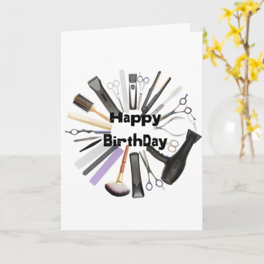 **常に切り取りを行う**理容師または美容師 カード (黄色い花)